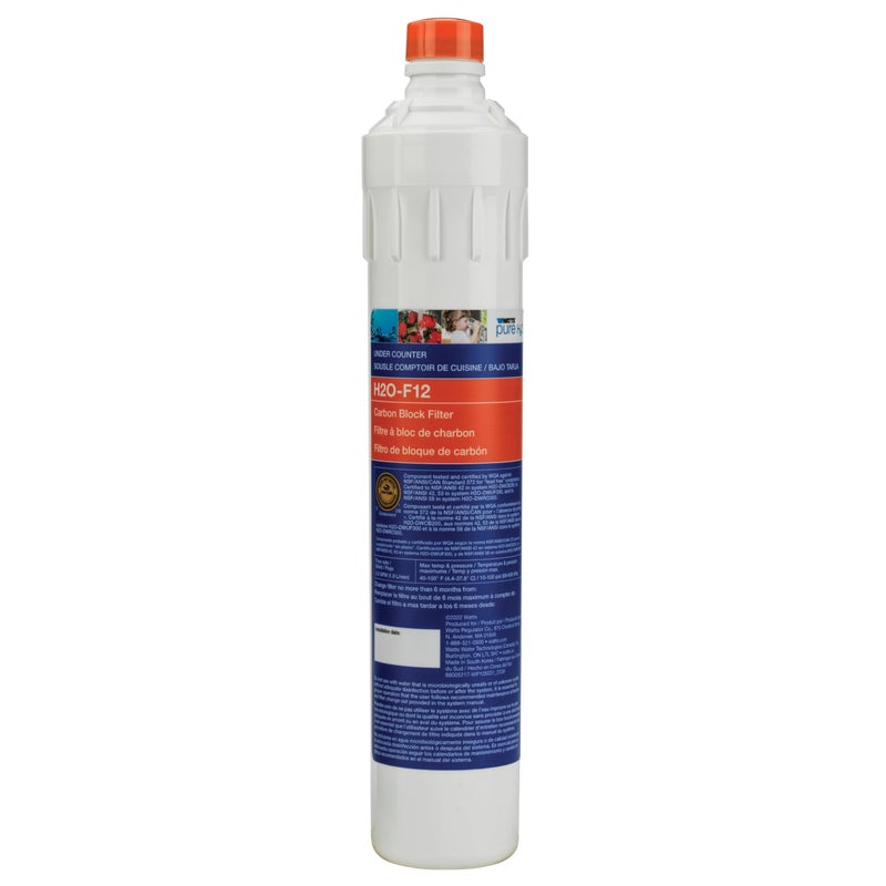 Watts Premier Watts Pure H2O Carbon Block Replacement Filter for Under Sink - Image 1
